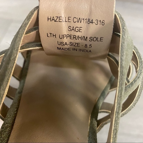 Crevo | Hazelle Block Heel Sandals Sage Green 8.5 - Picture 8 of 8